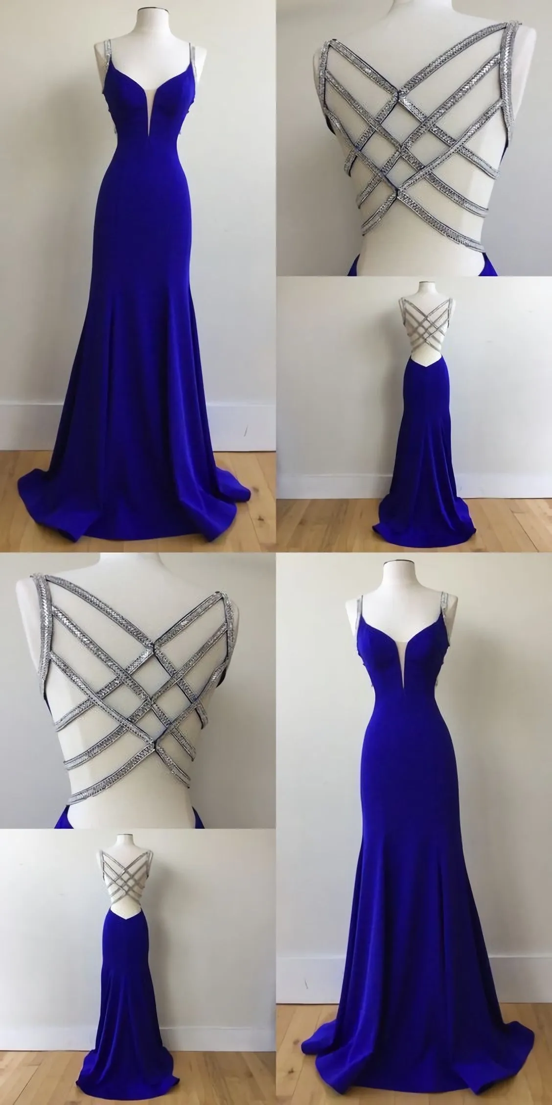 Royal Blue Prom Dress For Teens Prom Dresses Graduation School Party Gown