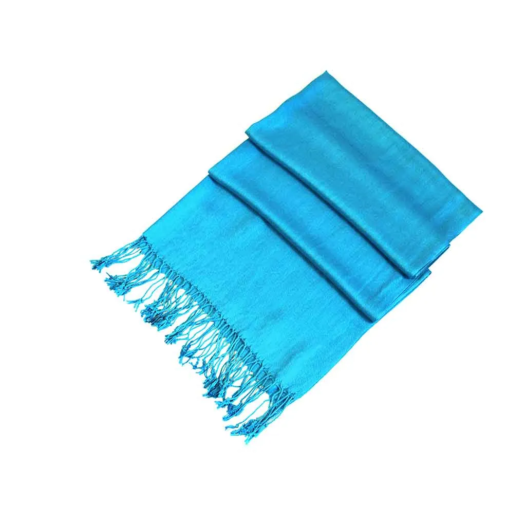 Sakkas Large Soft Silky Pashmina Feel Shawl Wrap Scarf Stole in Solid Colors