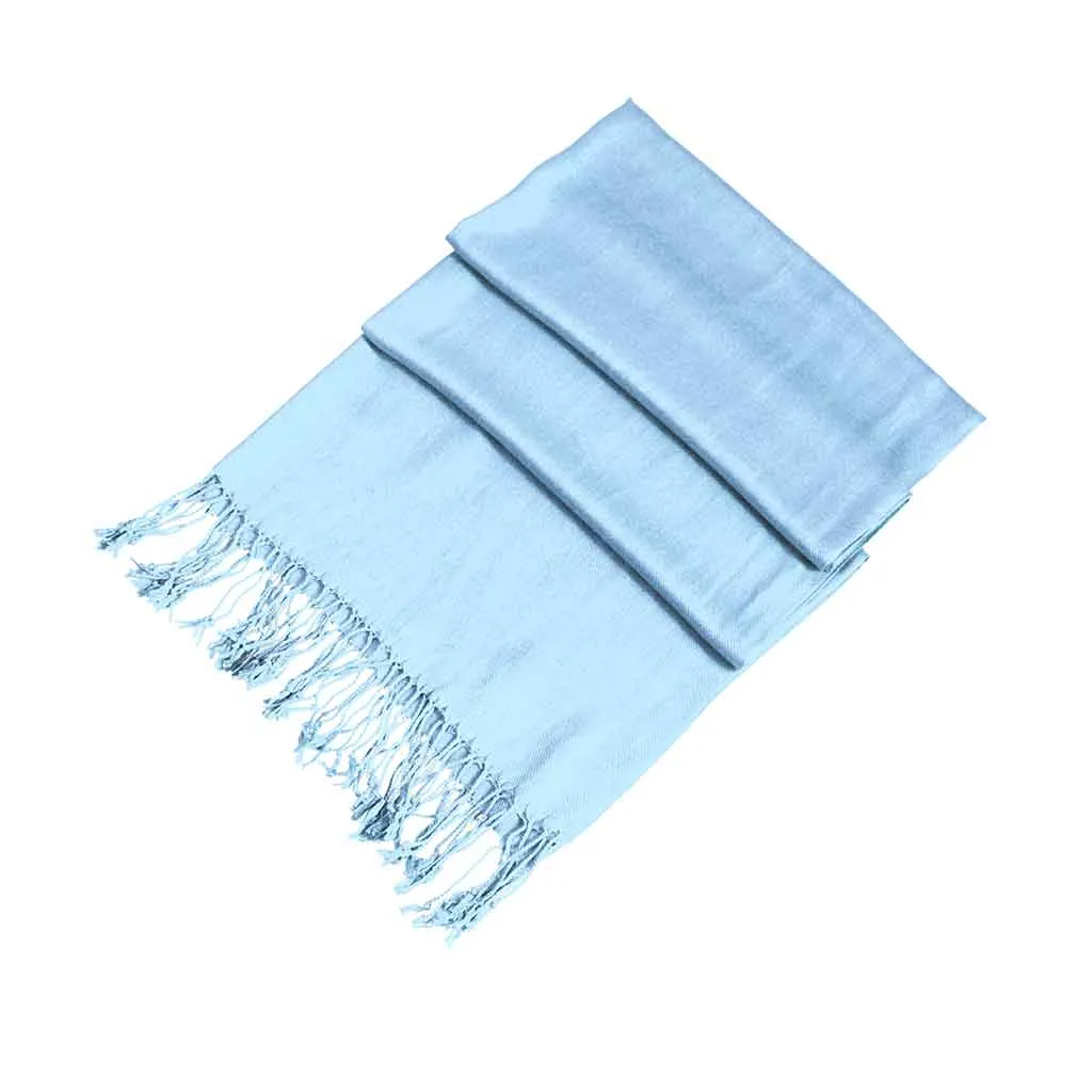 Sakkas Large Soft Silky Pashmina Feel Shawl Wrap Scarf Stole in Solid Colors