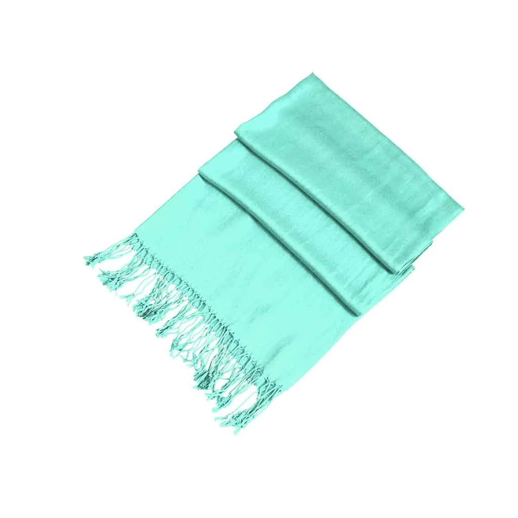 Sakkas Large Soft Silky Pashmina Feel Shawl Wrap Scarf Stole in Solid Colors