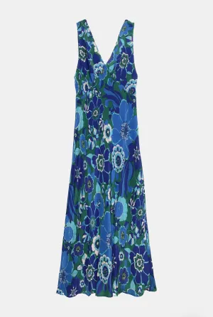 SANDRINE DRESS - MIAMI FLORAL EMERALD