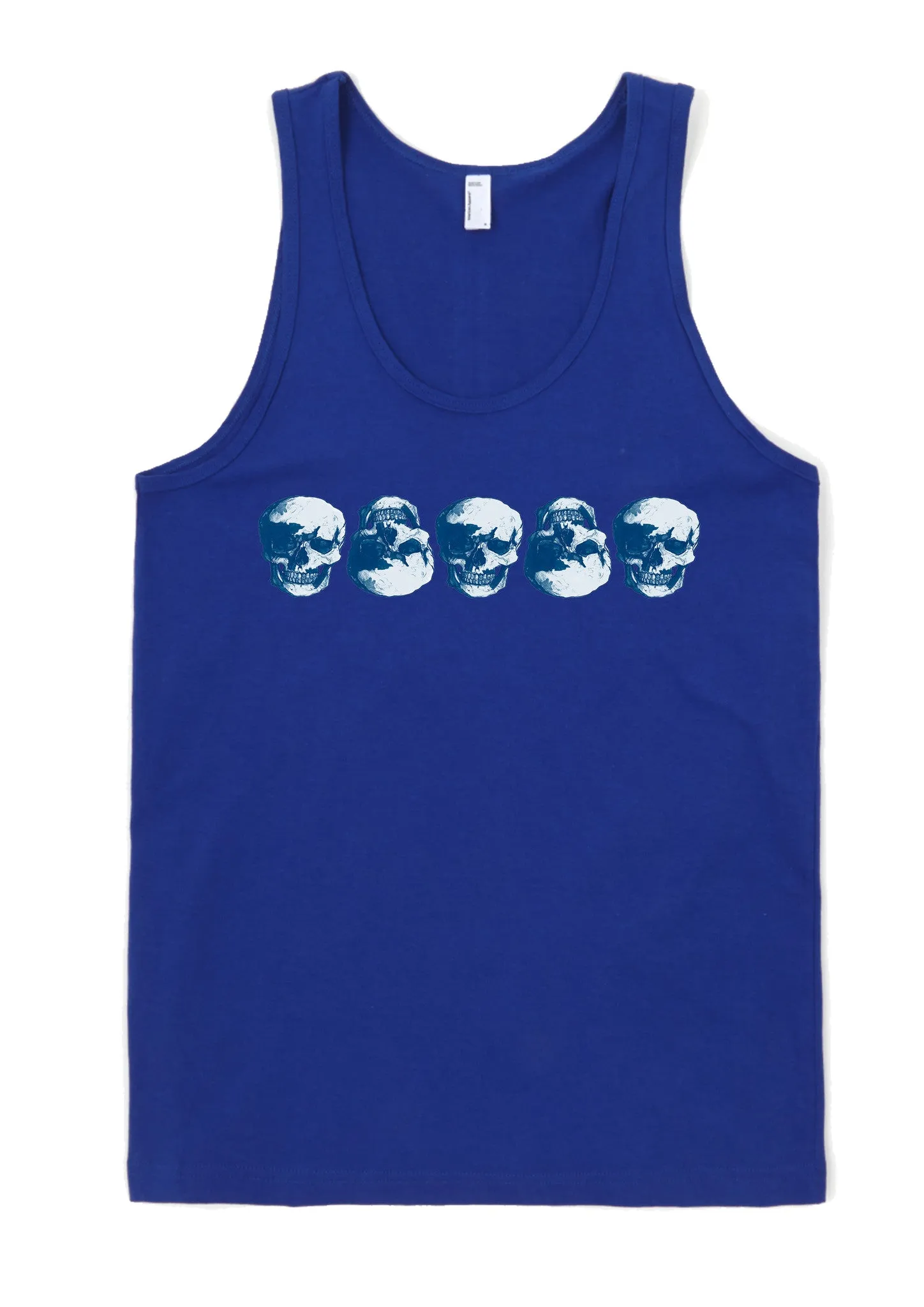 Skulls Black Ink Row Tank by Robert Bowen