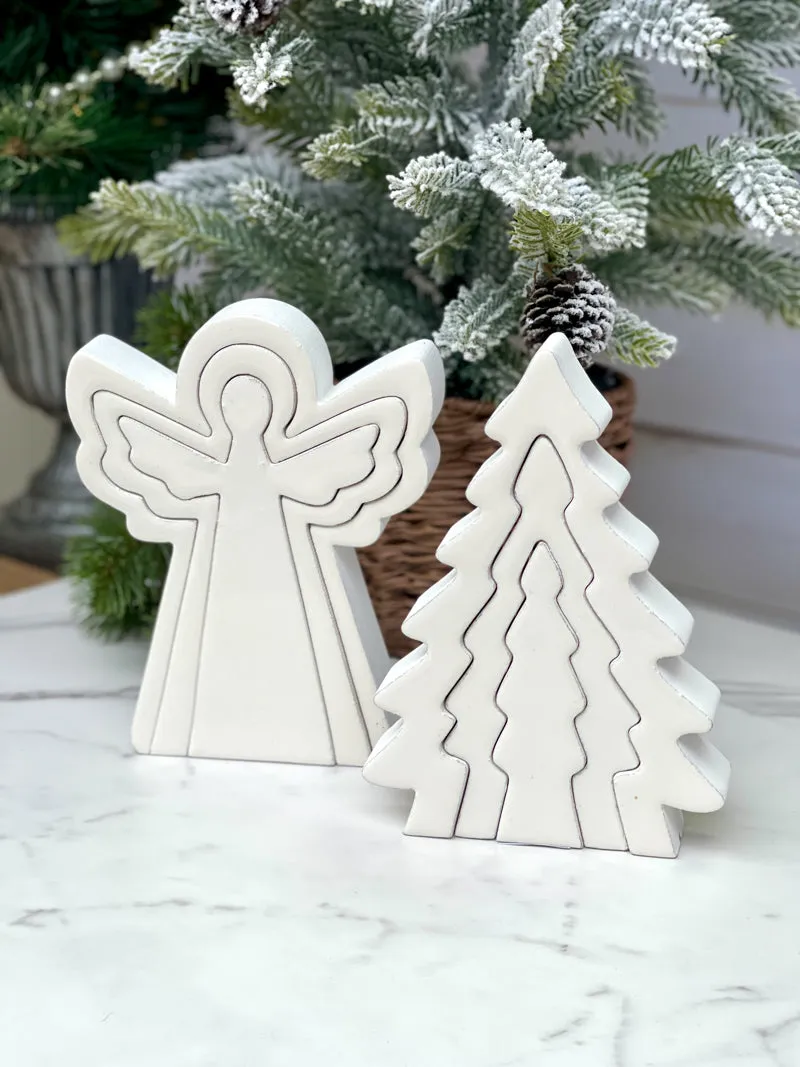 Snowy Trio Puzzle - White Angel