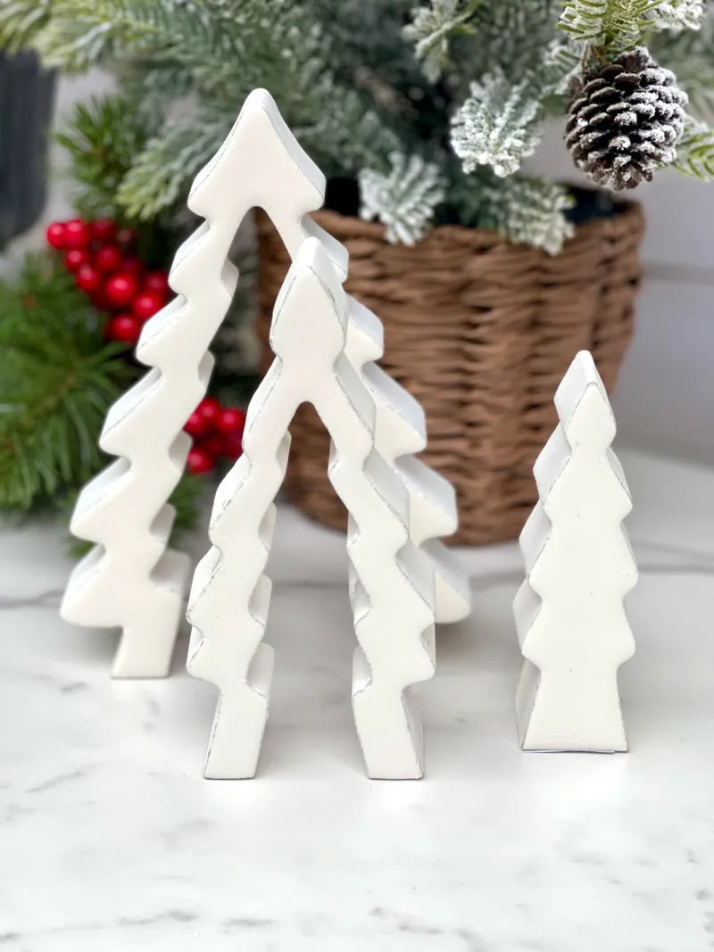 Snowy Trio Puzzle - White Tree