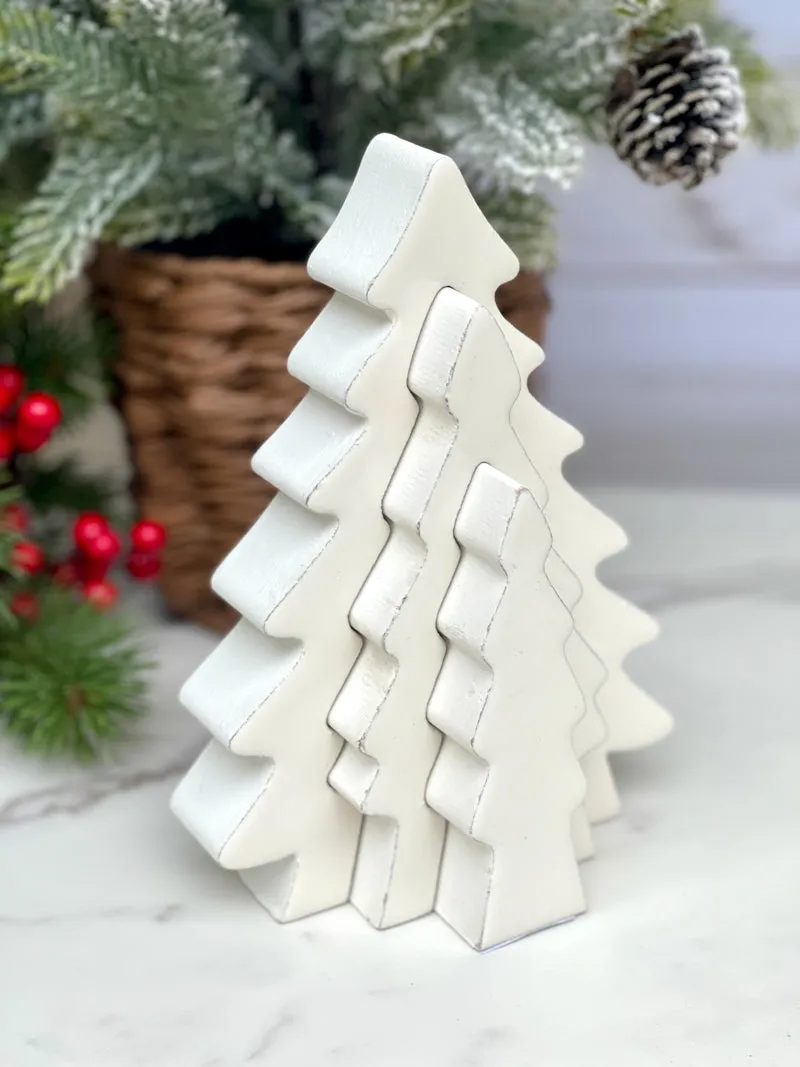 Snowy Trio Puzzle - White Tree