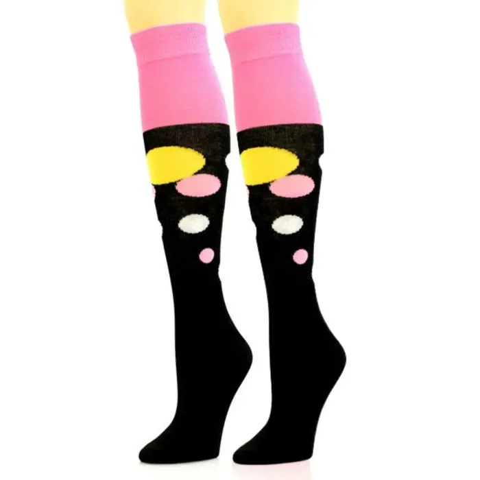 Socks Knee High Retro Bubble for Women