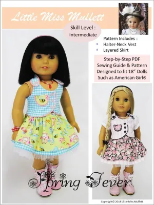 Spring Fever 18" Doll Clothes Pattern