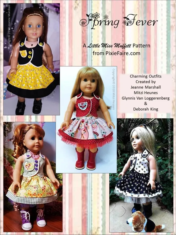 Spring Fever 18" Doll Clothes Pattern