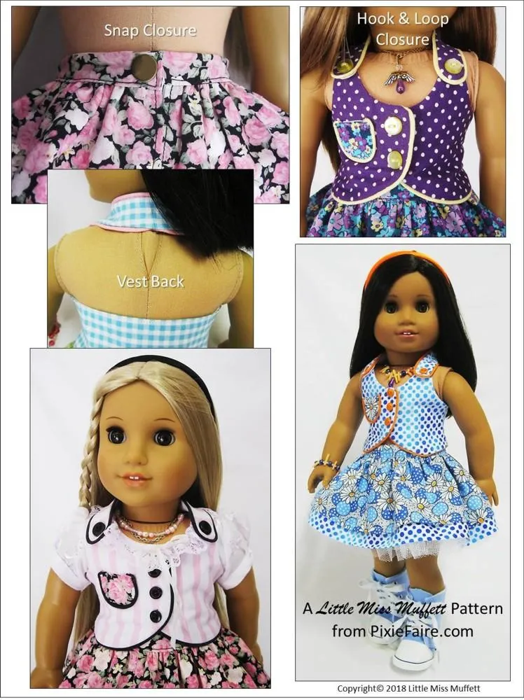 Spring Fever 18" Doll Clothes Pattern