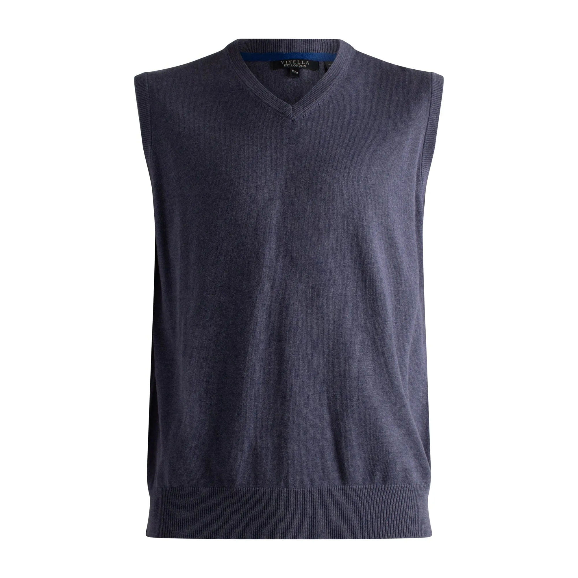 Stay Fashionable with our Cotton Blend V-Neck Pull Over Sweater Vest - Available in 8 Stunning Colors