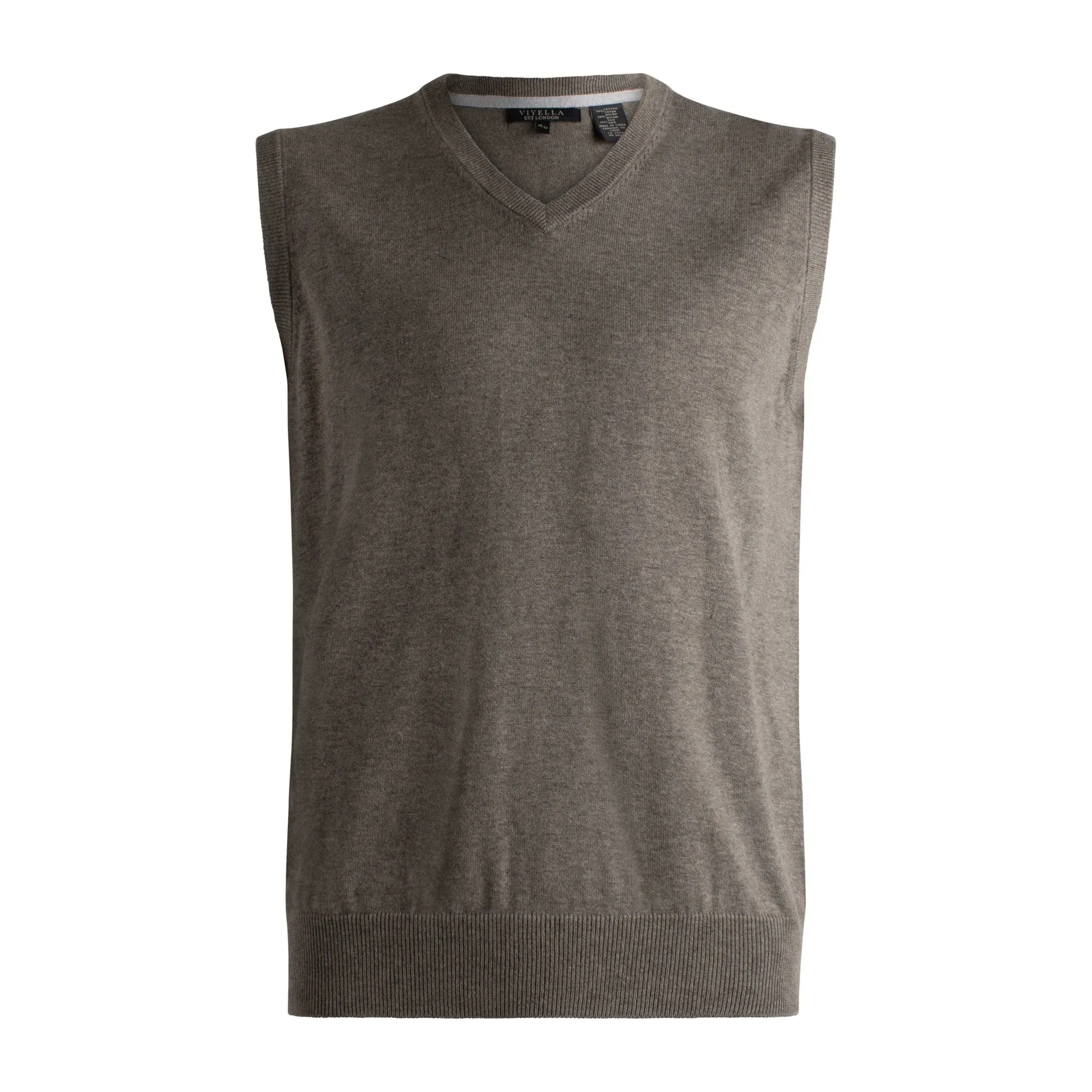 Stay Fashionable with our Cotton Blend V-Neck Pull Over Sweater Vest - Available in 8 Stunning Colors