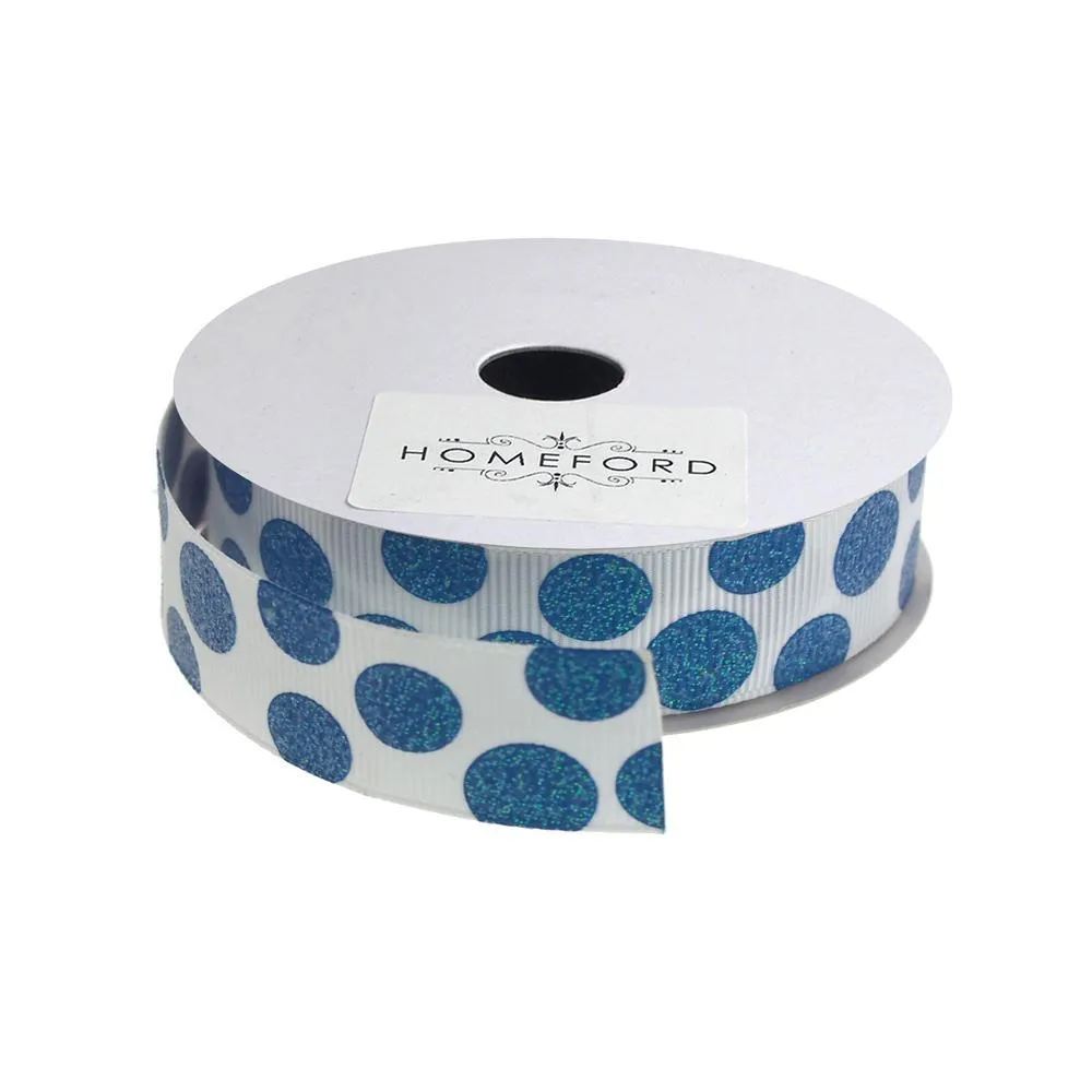 Sugar Dots Grosgrain Ribbon, 7/8-Inch, 4 Yards