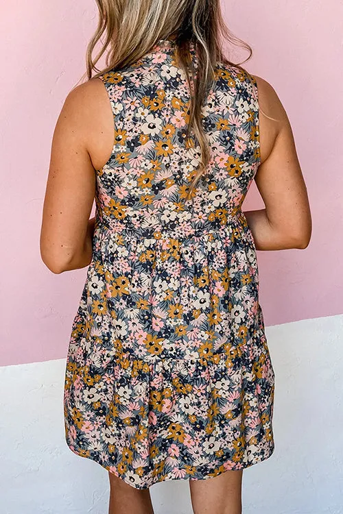 Sweet Escape Sleeveless Floral Mini Dress