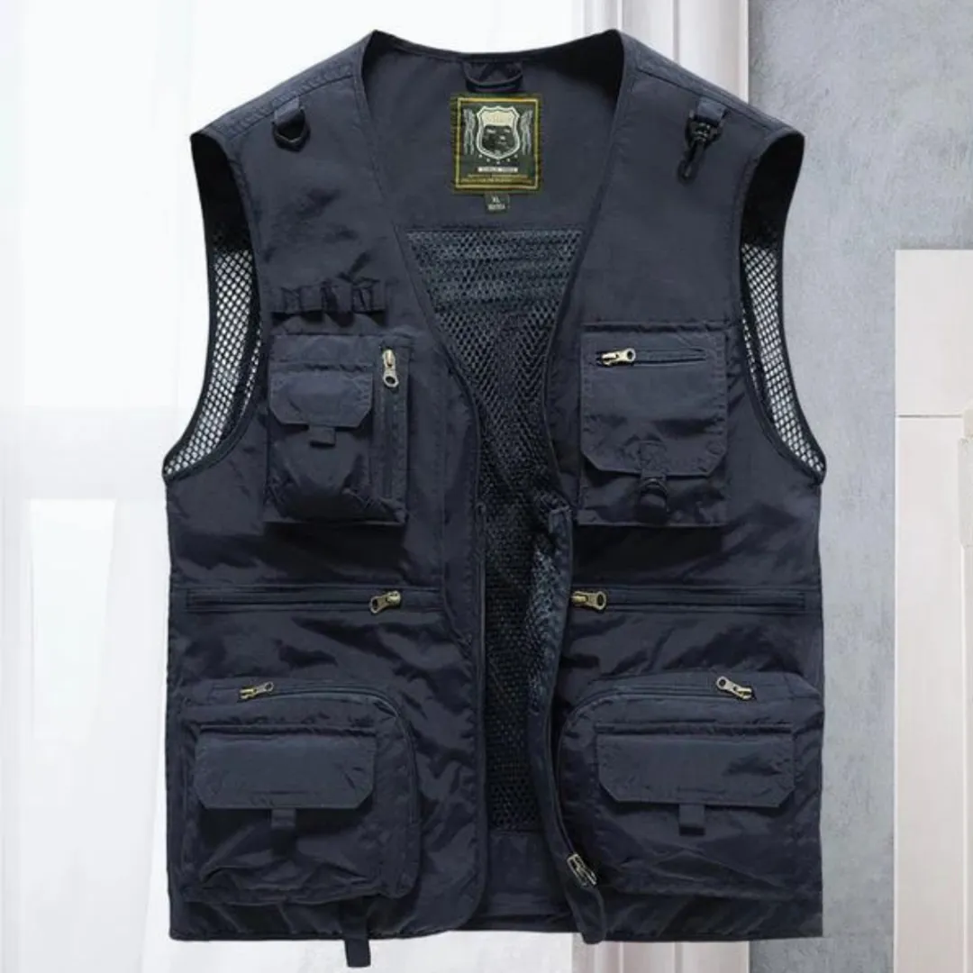 TRAVIS -  VEST WITH MULTIPLE POCKETS