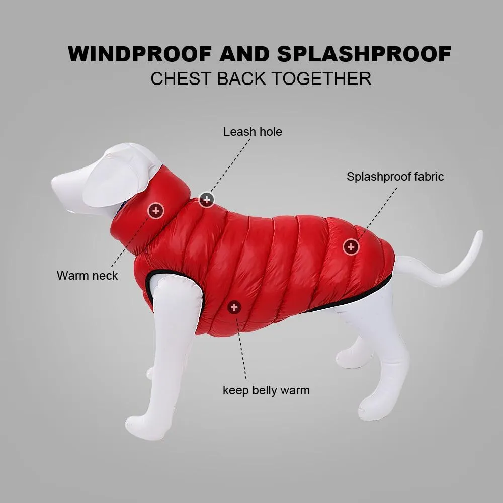 Winter Sherpa Reversible Dog Vest/Dogs 3 layer thick Jacket Coat