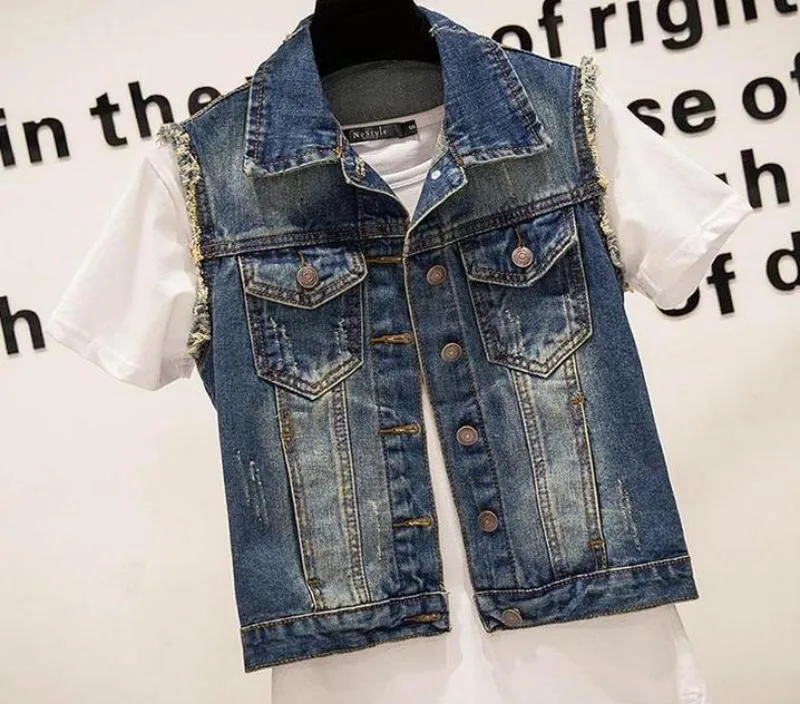 Womens Denim Vest